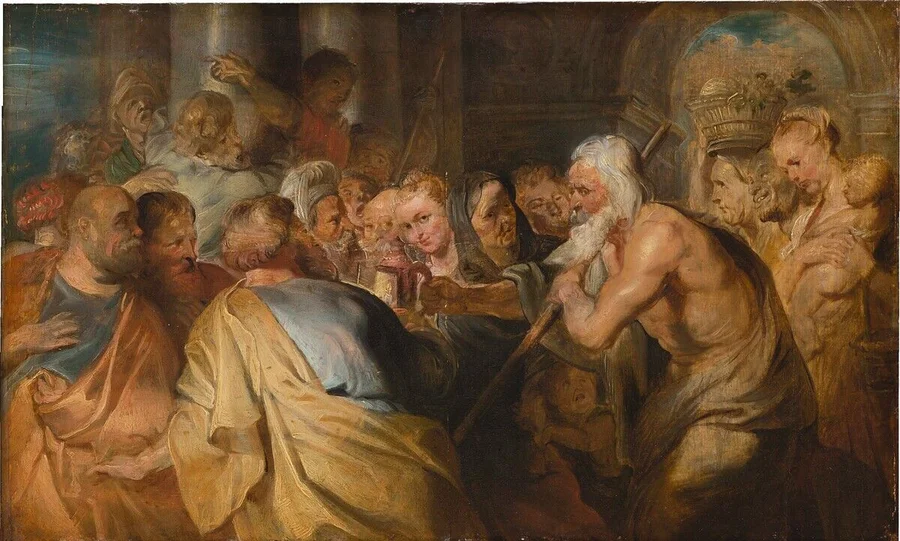 Peter_Paul_Rubens.

Diogenes_sucht_Menschen,_ca._1630_–_1640.

Gemälde,_Öl_auf_Eichenholz.
Frankfurt_a._M.,_Städel_Museu