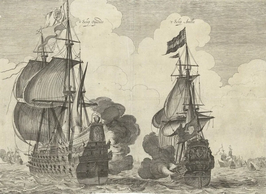 Battle_between_the_admiral_ships_Aemelia_of_Tromp_and_the_Santa_Teresa_of_De_Oquendo_during_the_battle_of_Duins,_1639,_B