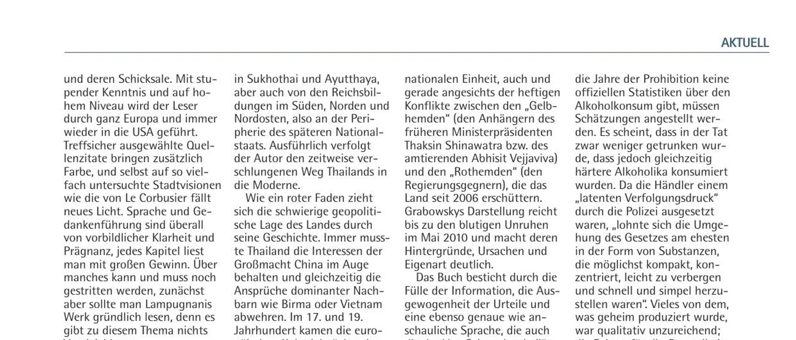 Buchjournal Globus