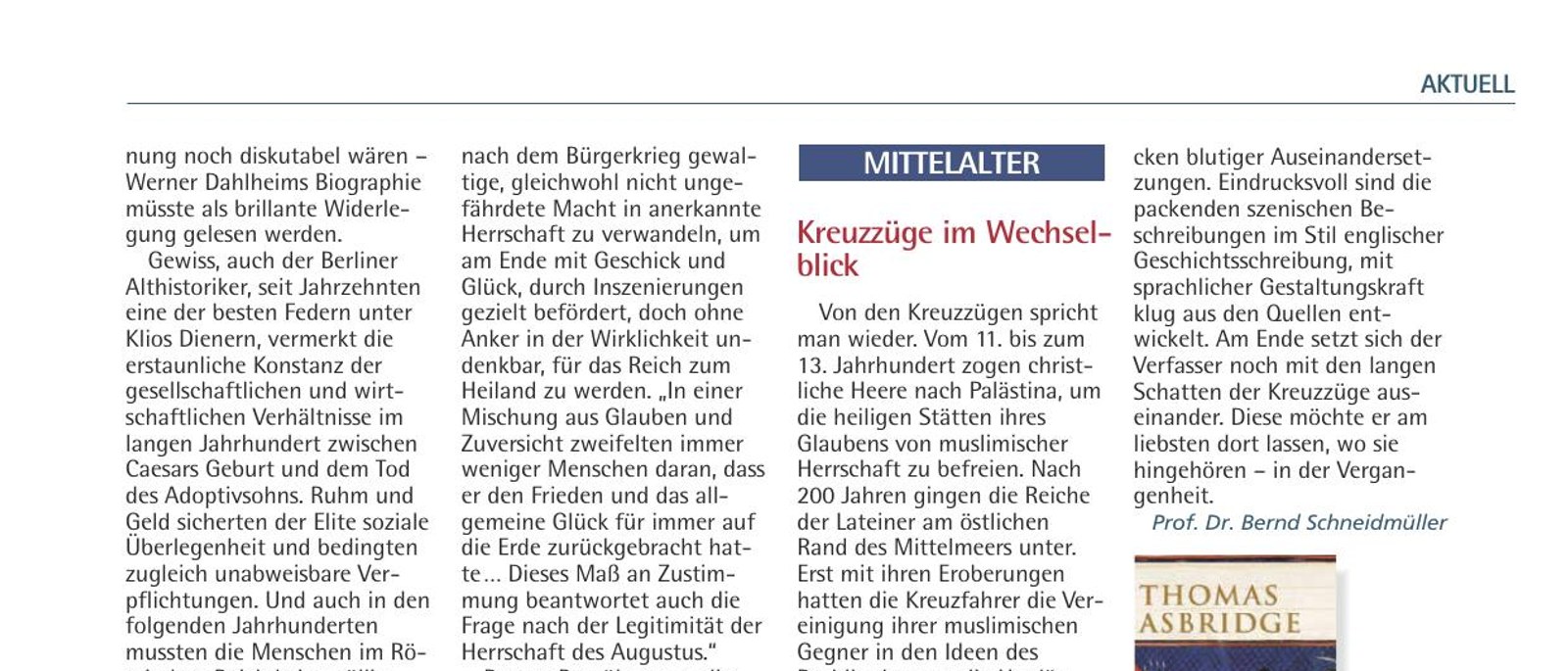 Buchjournal Mittelalter