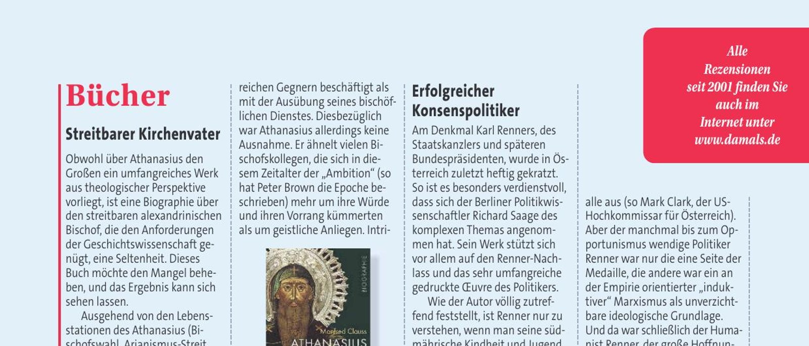 Manfred Clauss, Athanasius der Große
