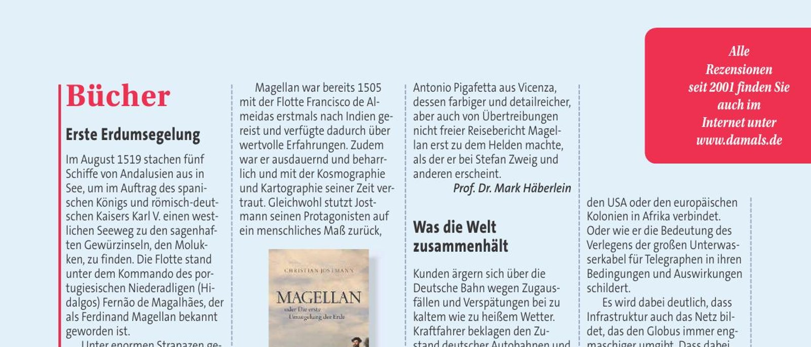 Christian Jostmann, Magellan oder Die erste Umsegelung der Erde