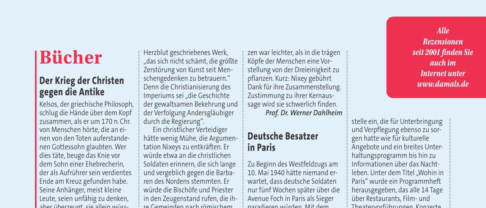 Catherine Nixey, Wie die frühen Christen die Antike zerstörten