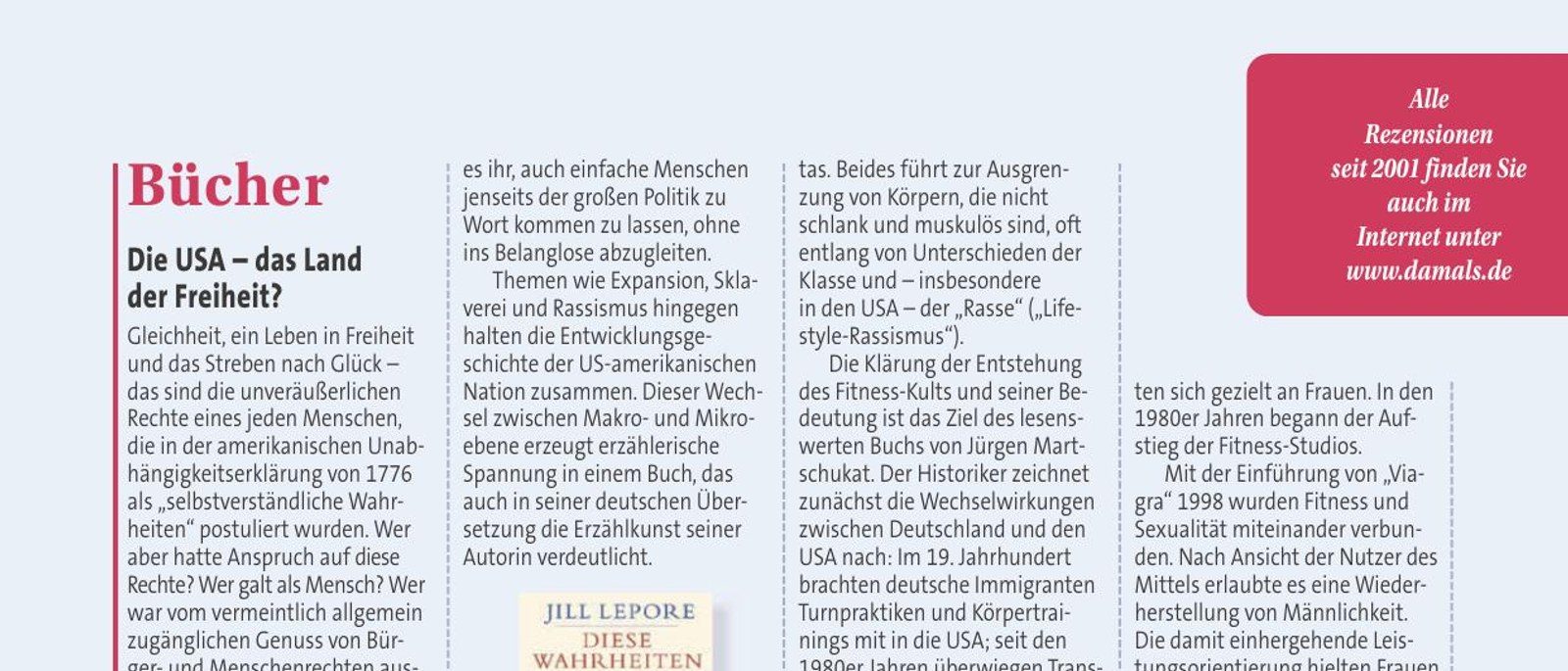 Jill Lepore, Geschichte der Vereinigten Staaten von Amerika