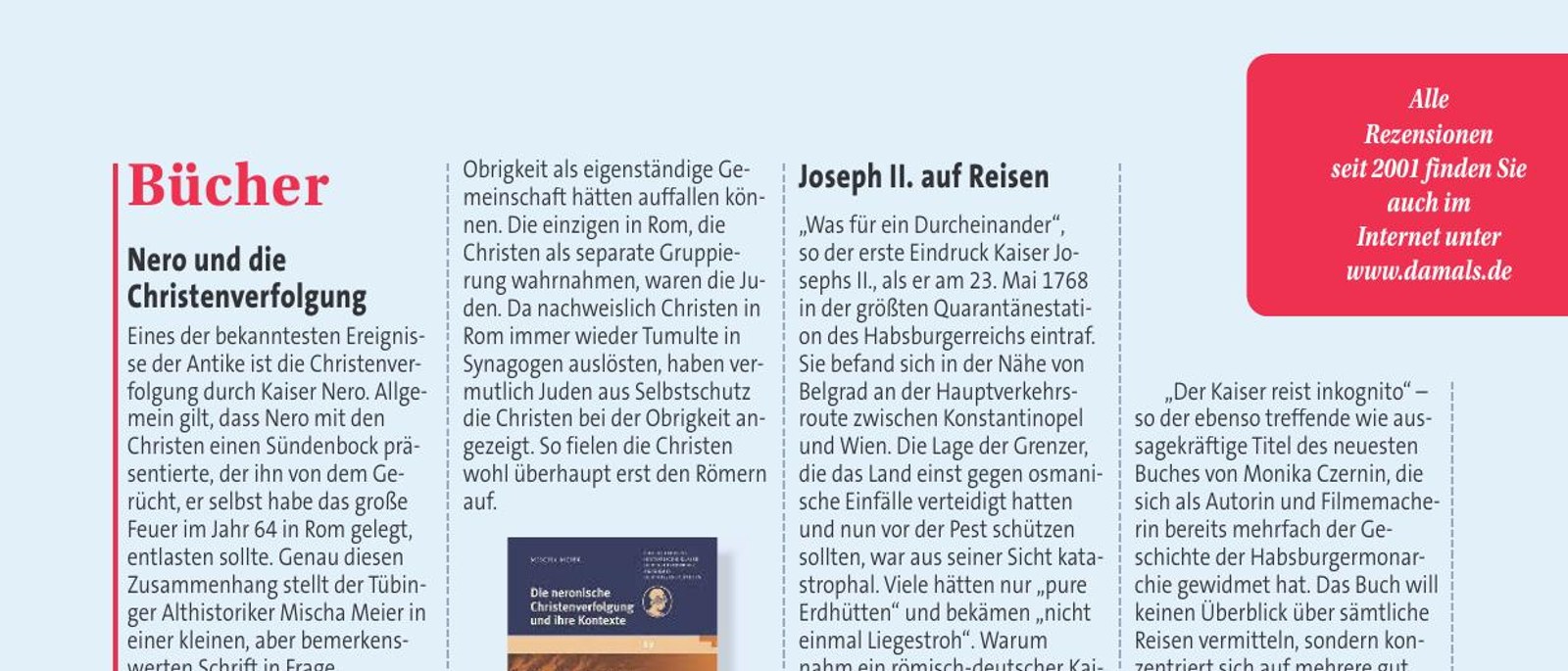 Monika Czernin, Joseph II. und das Europa der Aufklärung