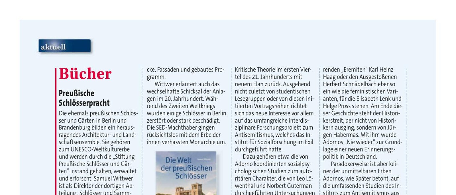 Jörg Später, Adornos Erben. Eine Geschichte aus der Bundesrepublik