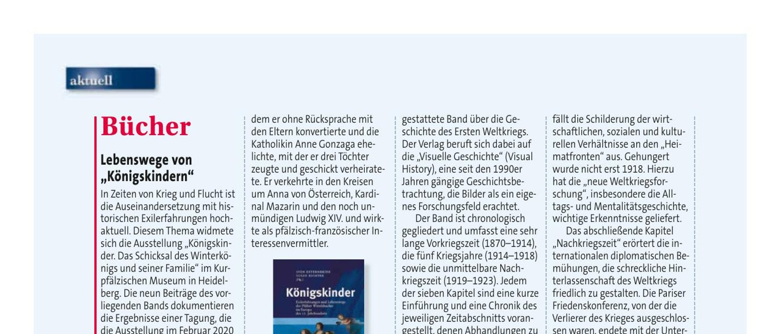 Sven Externbrink/Susan Richter (Hrsg.), Königskinder. Exilerfahrungen und Lebenswege der Pfälzer Wittelsbacher im Europa des 17. Jahrhunderts