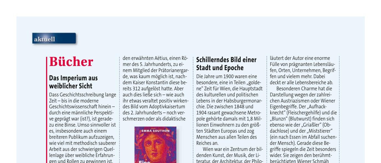 Emma Southon, Eine Geschichte des Römischen Reiches in 21 Frauen