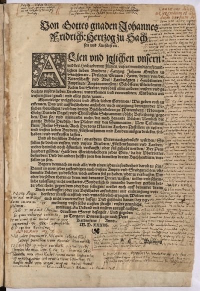 Privatbibel des Reformators Paul Eber identifiziert
