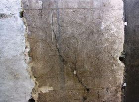 Mittelalterliche Graffiti an Domwänden