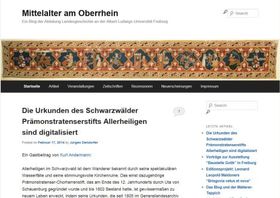 „Mittelalter am Oberrhein“ online