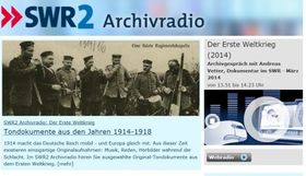 Originaltöne aus den Jahren 1914-1918 online