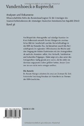 Ausreise per Antrag: Der lange Weg nach drüben – Eine Studie über Herrschaft und Alltag
in der DDR-Provinz