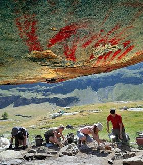 Höchstgelegene prähistorische Felsmalereien enthüllt