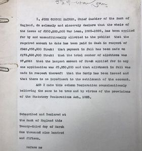 Fehlschlag mit Kriegsanleihen wurde vertuscht