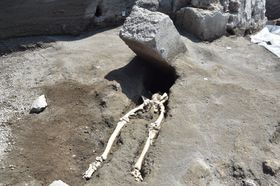 Makaberes Zeugnis des Untergangs Pompejis