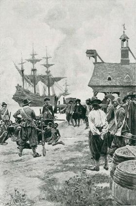 Erste Sklaven erreichen Virginia