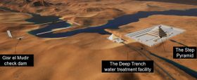 Sakkara: Half Wasser beim Bau der Djoser-Pyramide?
