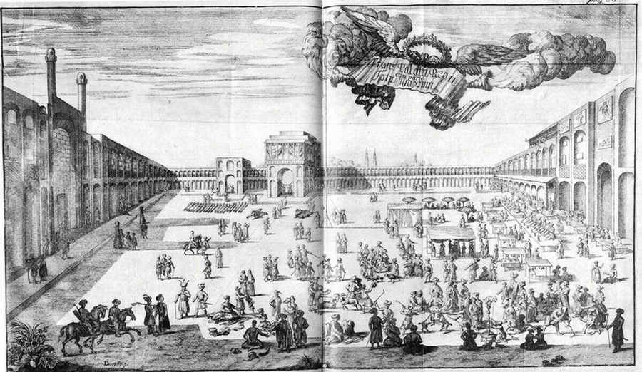 Great_Square_of_Isfahan_-_Engelbert_Kaempfer's_Amoenitates_Exoticae.