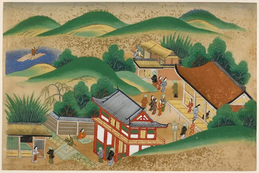 Tafel_22.

Wasserfarben,_anonym,_Japan,_circa_1670–1692.
21,5_x_32,2_cm._Aus_einem_Album_mit_50_Bildern,_erworben_um_169
